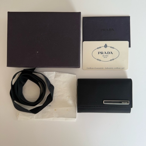 Prada Black Nylon Key Case - Picture 2 of 6